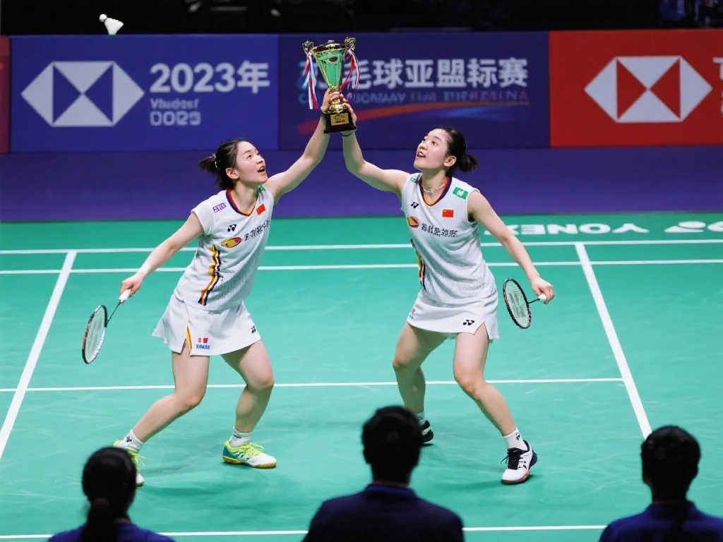 羽毛球亚锦赛：刘圣书／谭宁直落两局战胜松山奈未／志田千阳，勇夺女双冠军